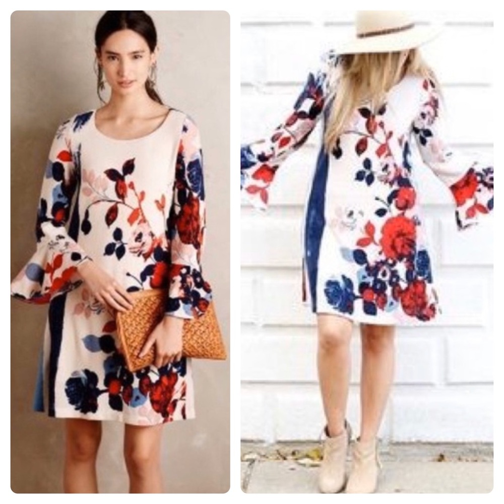 Maeve Anthropologie  Anthousi Floral Dress
